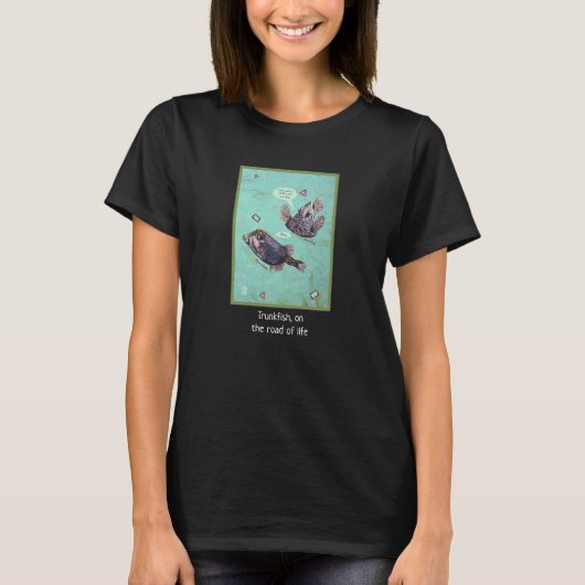 Der T - Shirt der reisenden Stammesfische (Vorderseite)