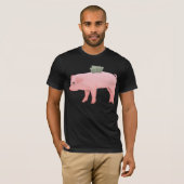 Der T - Shirt der rosa Piggy Bank-Männer (Vorne ganz)