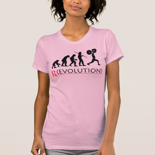 Der T - Shirt der Rx Evolutions-Diagramm-Frauen (Vorderseite)