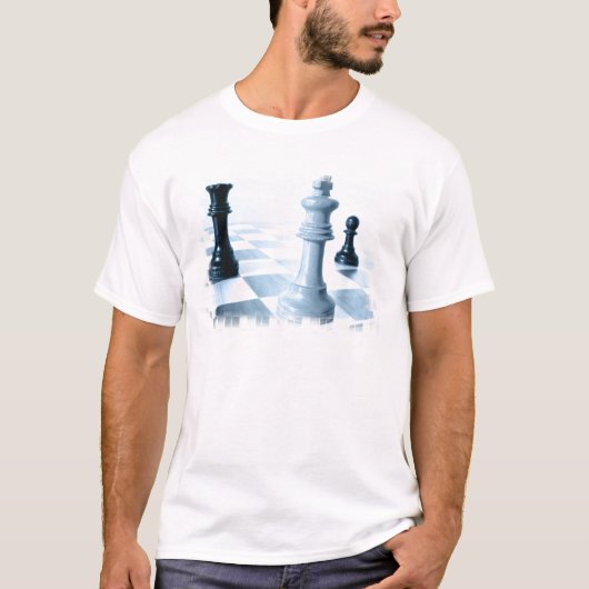 Der T - Shirt der Schach-Entwurfs-Männer (Vorderseite)
