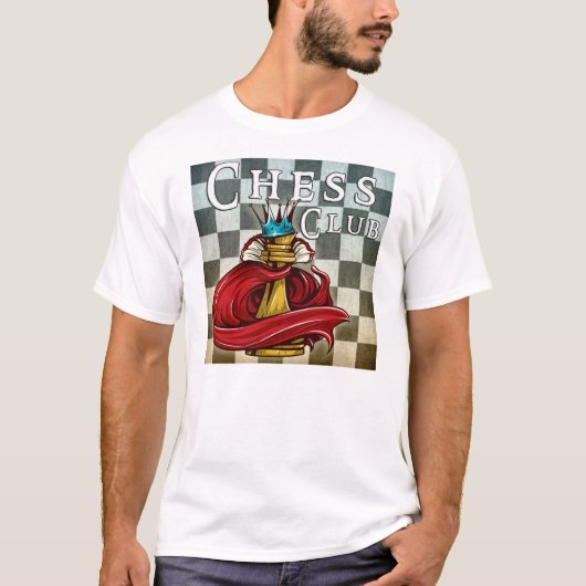 Der T - Shirt der Schach-Verein-Männer (Vorderseite)