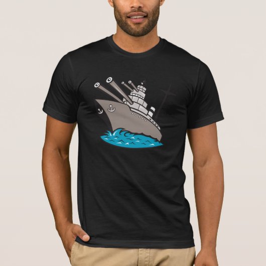Der T - Shirt der Schlachtschiff-Männer (Vorderseite)