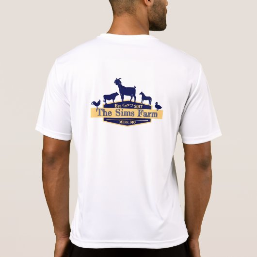 Der T - Shirt der Sims Farm Men (Rückseite)