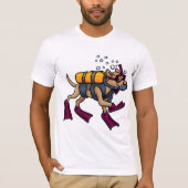 Der T - Shirt der Sporttauchen-Hundemänner (Vorderseite)