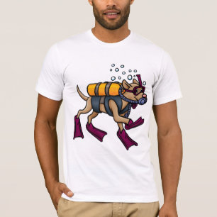 Der T - Shirt der Sporttauchen-Hundemänner