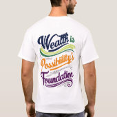 Der T - Shirt der Stiftung Wohlstand ist möglich (Rückseite)
