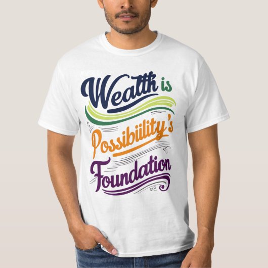 Der T - Shirt der Stiftung Wohlstand ist möglich (Vorderseite)