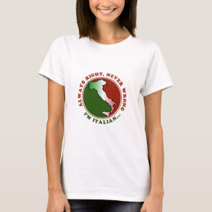 Der T - Shirt der störrischen italienischen