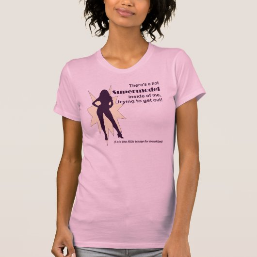 Der T - Shirt der Supermodel-Frauen (Vorderseite)