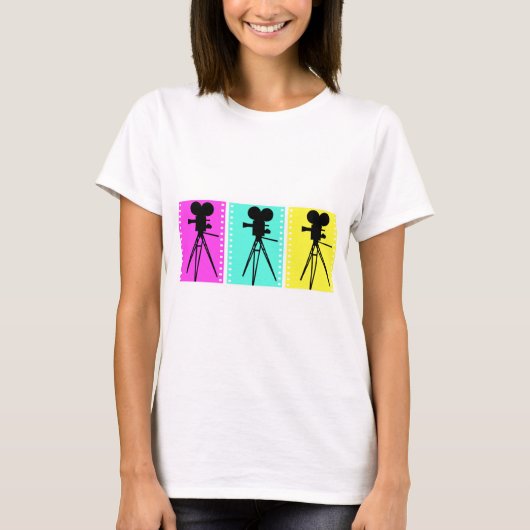 Der T - Shirt der Technicolor-Kamera-Frauen (Vorderseite)