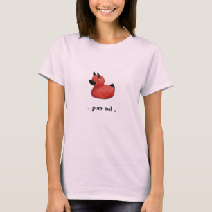 Der T - Shirt der Teufel-Enten-Rosa-Frauen