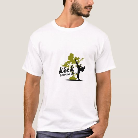 Der T - Shirt der Tritt-Kriegskunst-Männer (Vorderseite)