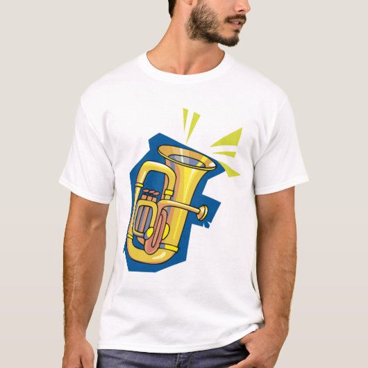 Der T - Shirt der Tuba-Instrument-Männer (Vorderseite)