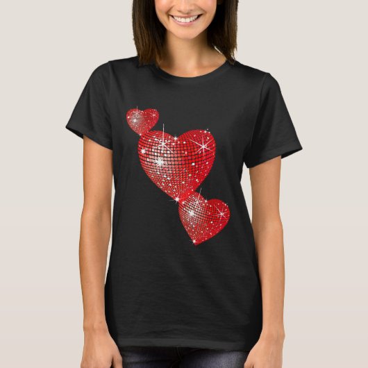 Der T - Shirt der Valentine-Herz-Frauen (Vorderseite)