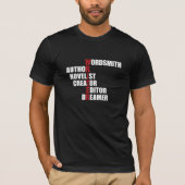 Der T - Shirt der Verfasseracrostic-Männer (Vorderseite)