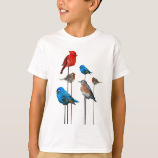 Der T - Shirt der Vogel-Party-Kinder