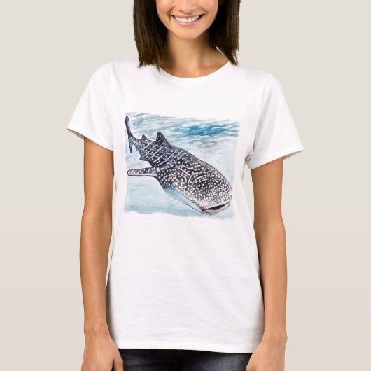 Der T - Shirt der Wal-Haifisch-Grafik-Frauen (Vorderseite)