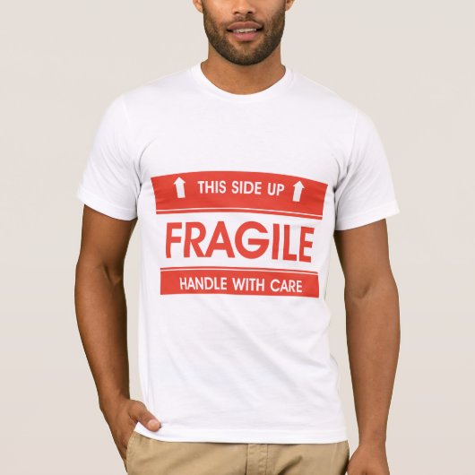 Der T - Shirt der zerbrechlichen Zeichen-Männer (Vorderseite)