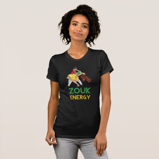Der T - Shirt der Zouk Energie-Frauen (Vorne ganz)