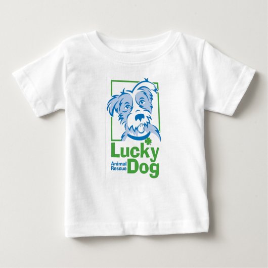 Der T - Shirt des glücklichen Hundebabys (Vorderseite)