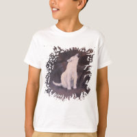 Der T - Shirt "des heulenden weißer Wolf-"