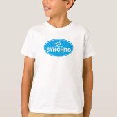 Der T - SHIRT DES KINDES synchronisierte Schwimmen (Vorderseite)