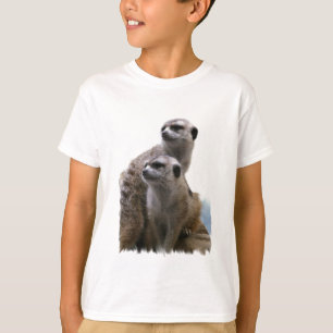 Der T - Shirt des Meerkat Paar-Kindes