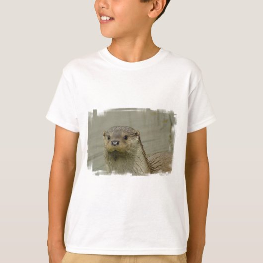 Der T - Shirt des riesiges Fluss-Otter-Kindes (Vorderseite)