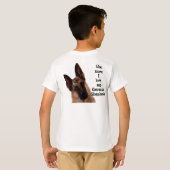 Der T - Shirt des Schäferhund-Kindes (Schwarz voll)