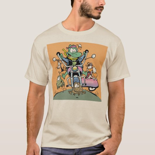 Der T - Shirt des Sumpf-Motorrad-Liebhabers (Vorderseite)