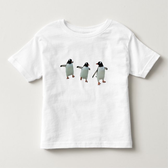 Der T - Shirt des Tanzenpenguin-Kindes (Vorderseite)