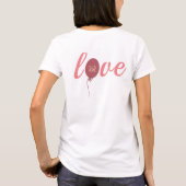 Der T - Shirt des Valentinstag ist individuell anp (Rückseite)