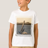 Der T - Shirt des Windsurfer-Bild-Kindes (Vorderseite)