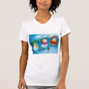 Der T - Shirt drei Snowman-Frauen