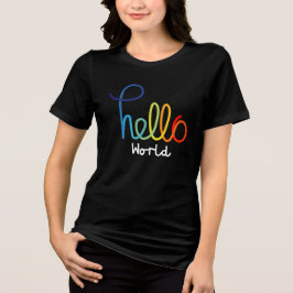 Der T - Shirt "Dreispiel" von Hello World Women