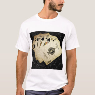 Der T - Shirt einzigartiger Spielkarte desined