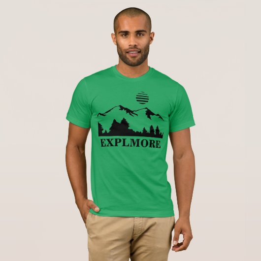 Der T - Shirt EXPLMORE Männer (Vorne ganz)