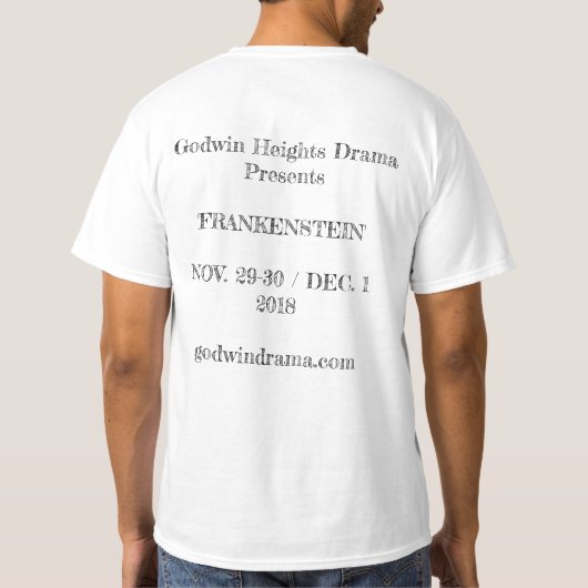 Der T - Shirt Frankenstein MÄNNER (Rückseite)