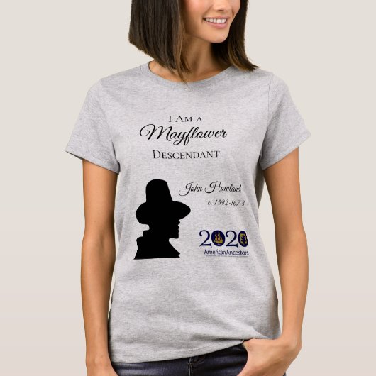 Der T - Shirt Frauen Johns Howland Mayflower (Vorderseite)