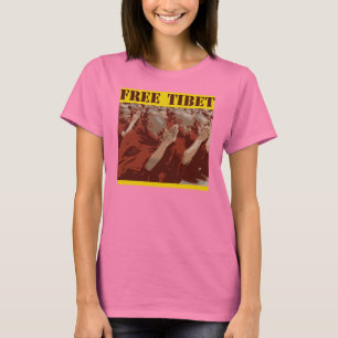 Der T - Shirt freier Tibet-Frauen