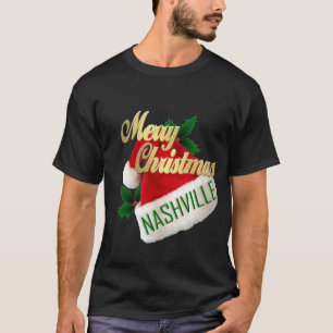 Der T - Shirt frohe Weihnacht-Nashville-Männer