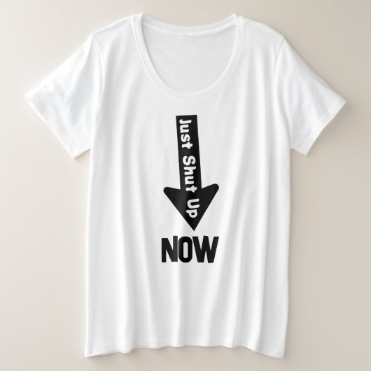 Der T - Shirt für Frauen mit Plus-Größe (Design vorne)