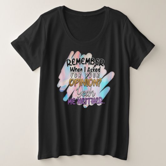 Der T - Shirt für Frauen mit Plus-Größe (Design vorne)