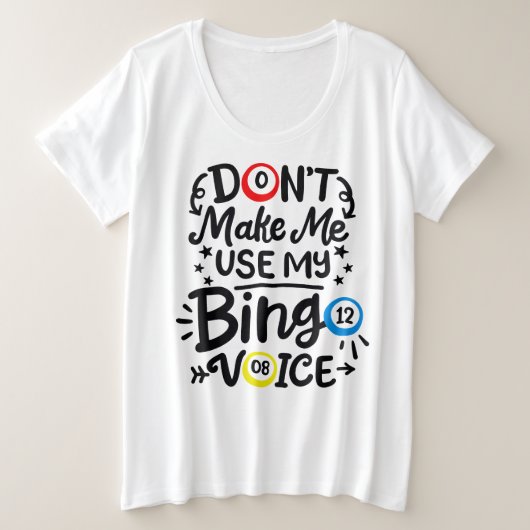 Der T - Shirt für Frauen mit Plus-Größe (Design vorne)