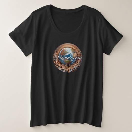 Der T - Shirt für Frauen mit Plus-Größe (Design vorne)