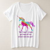 Der T - Shirt für Frauen mit Plus-Größe (Design vorne)