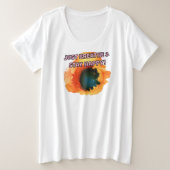 Der T - Shirt für Frauen mit Plus-Größe (Design vorne)