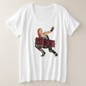 Der T - Shirt für Frauen mit Plus-Größe (Design vorne)