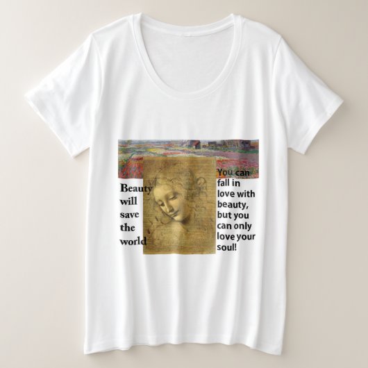 Der T - Shirt für Frauen mit Plus-Größe (Design vorne)