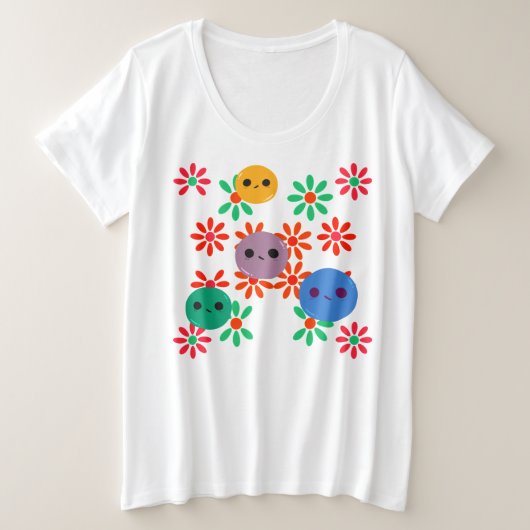 Der T - Shirt für Frauen mit Plus-Größe (Design vorne)